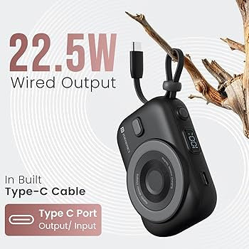 VIEREX Power Bank 10000mAh avec Base Double & Charge Ultra Rapide 22.5W